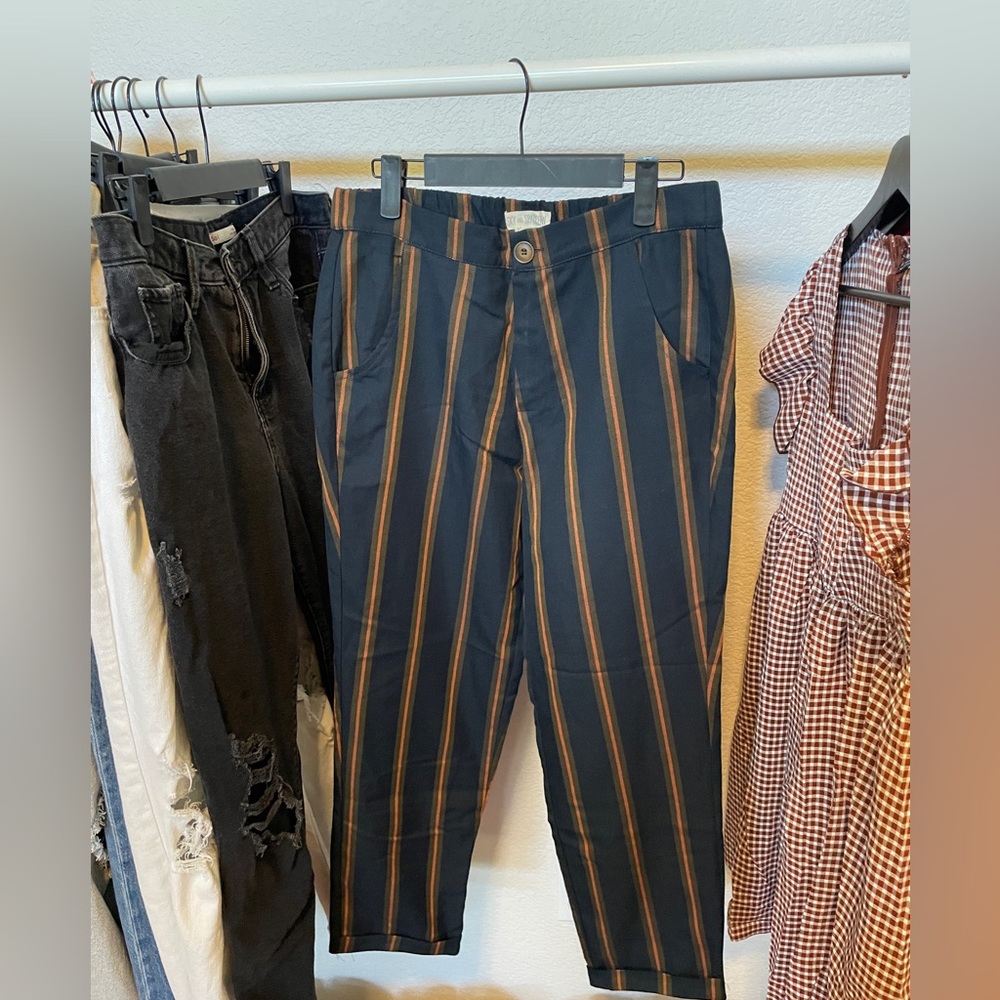 pinstripe pants